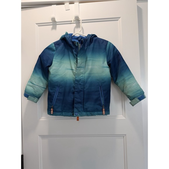 Cat & Jack Other - Cat & Jack Toddler Boys 4T Blue Ombre Puffer Jacket Hooded Winter Coat